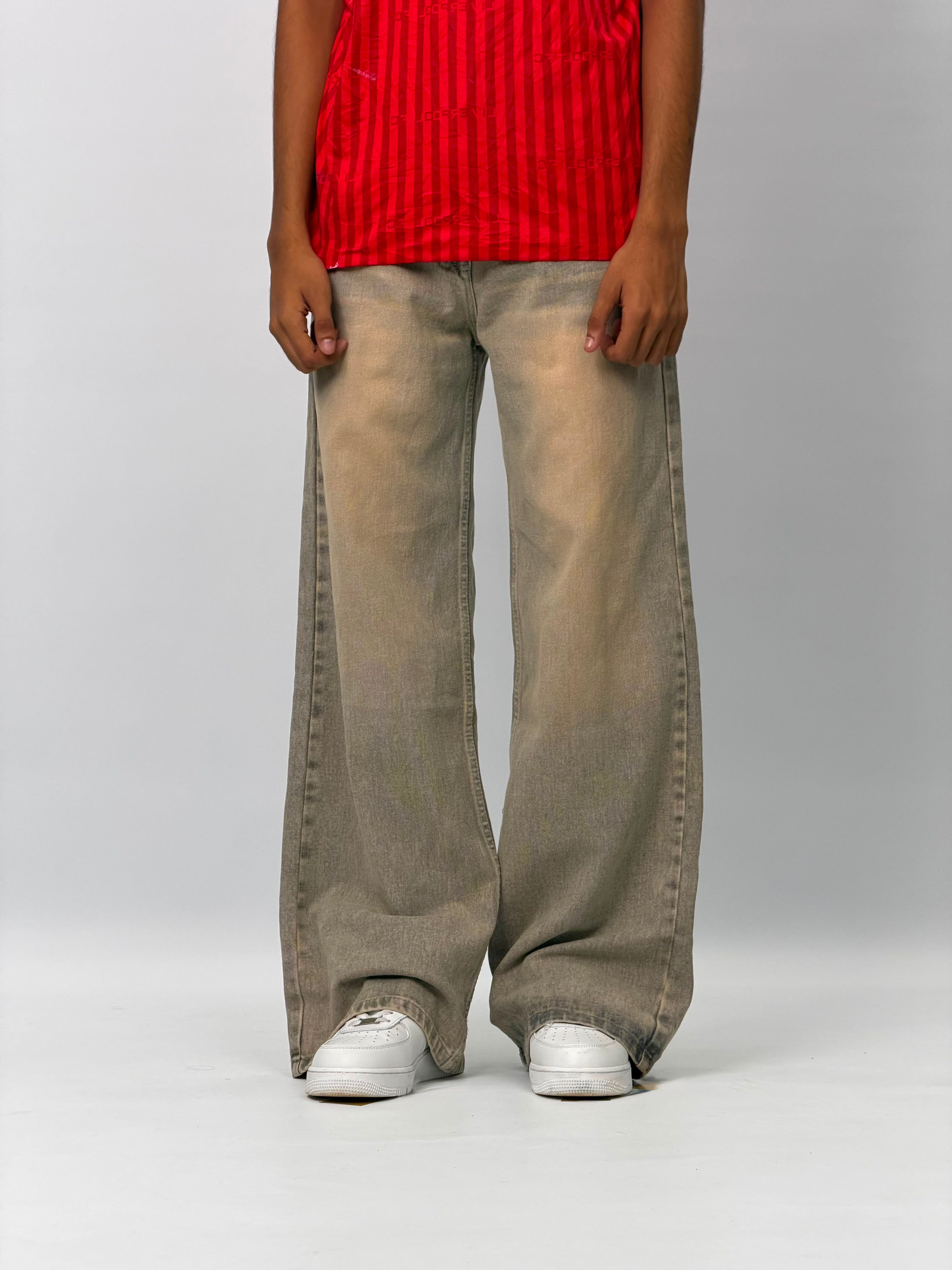 WASHED TAUPE BAGGY