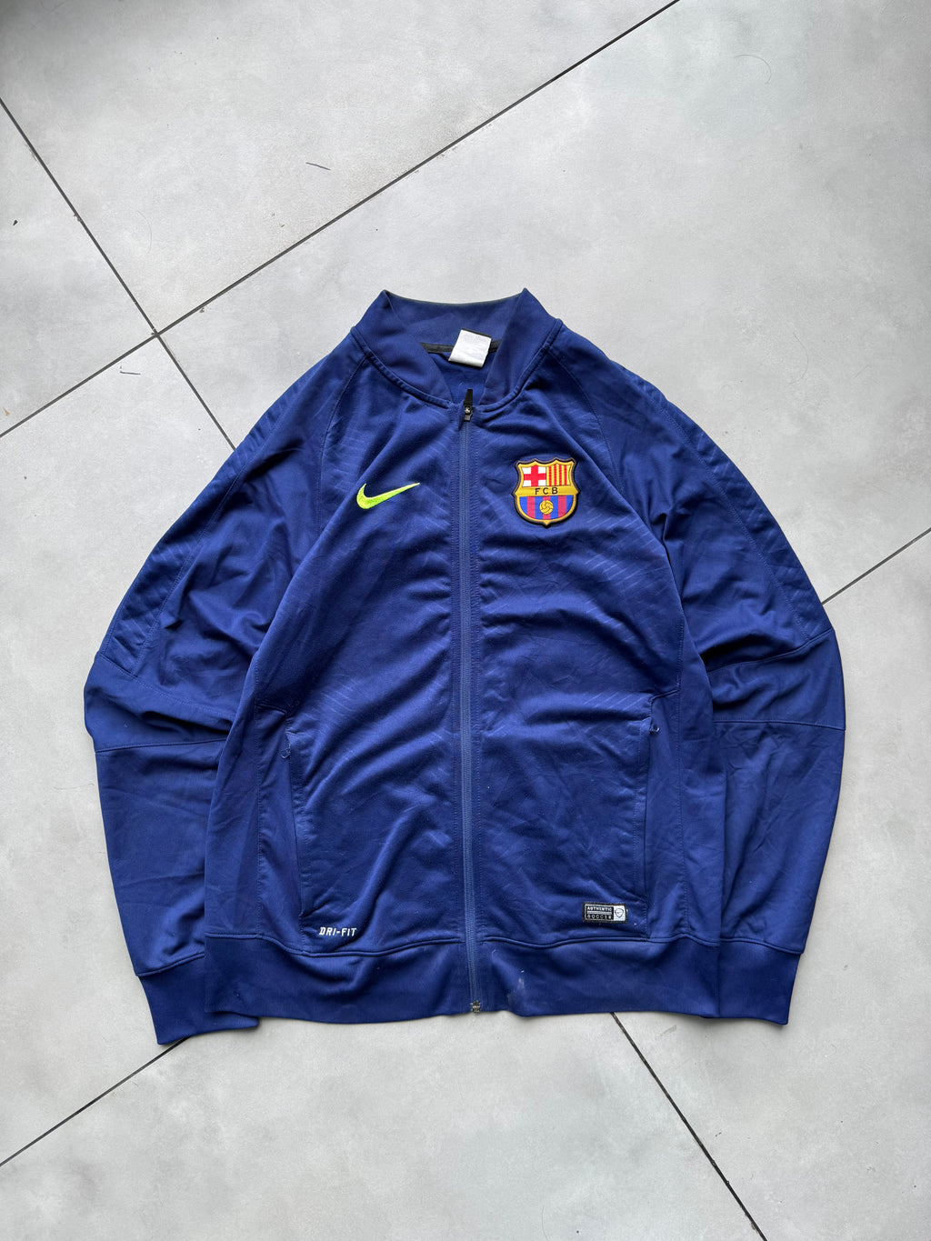 FC BARCELONA VINTAGE FOOTBALL JACKET-L