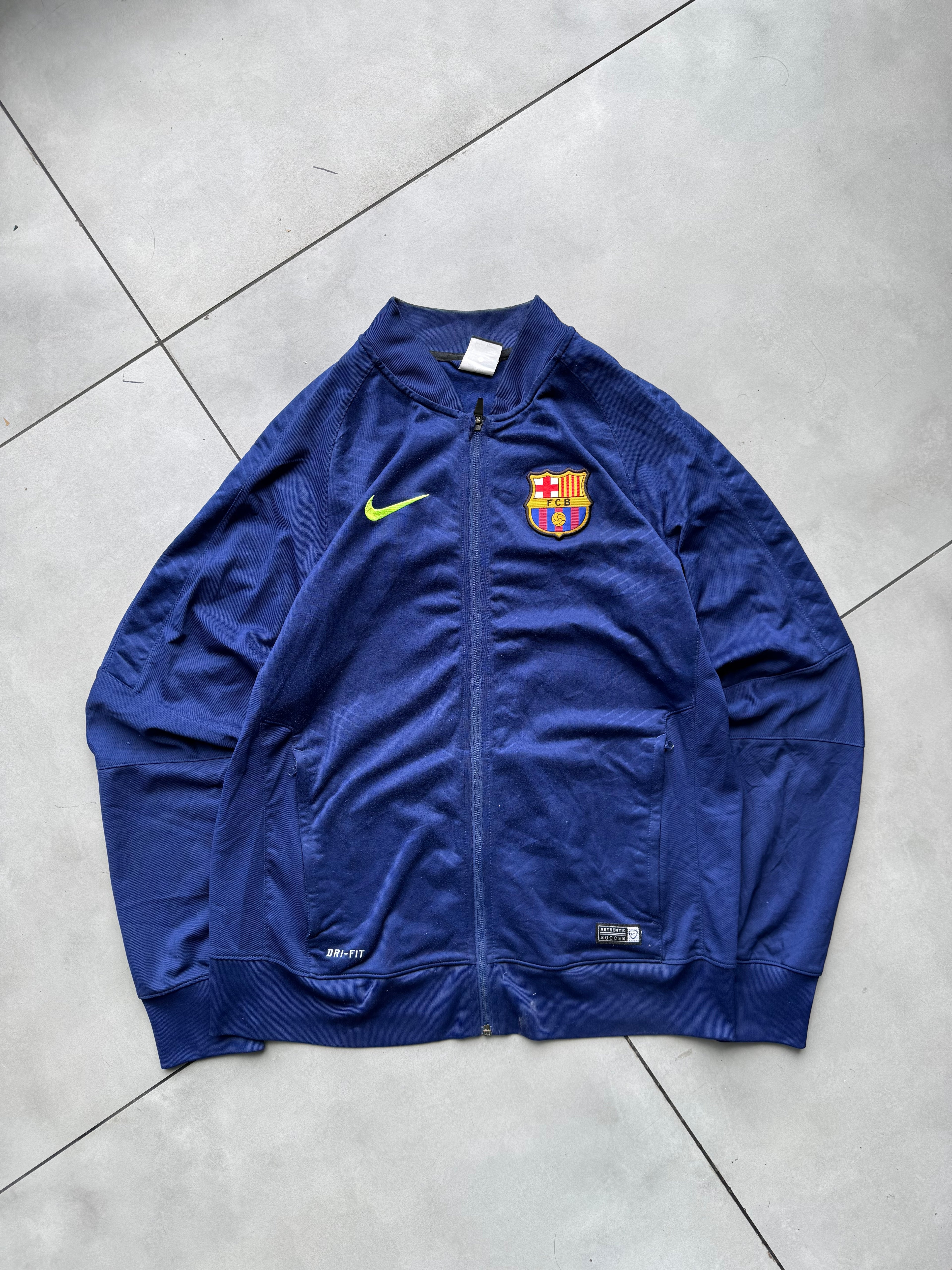 FC BARCELONA VINTAGE FOOTBALL JACKET-L