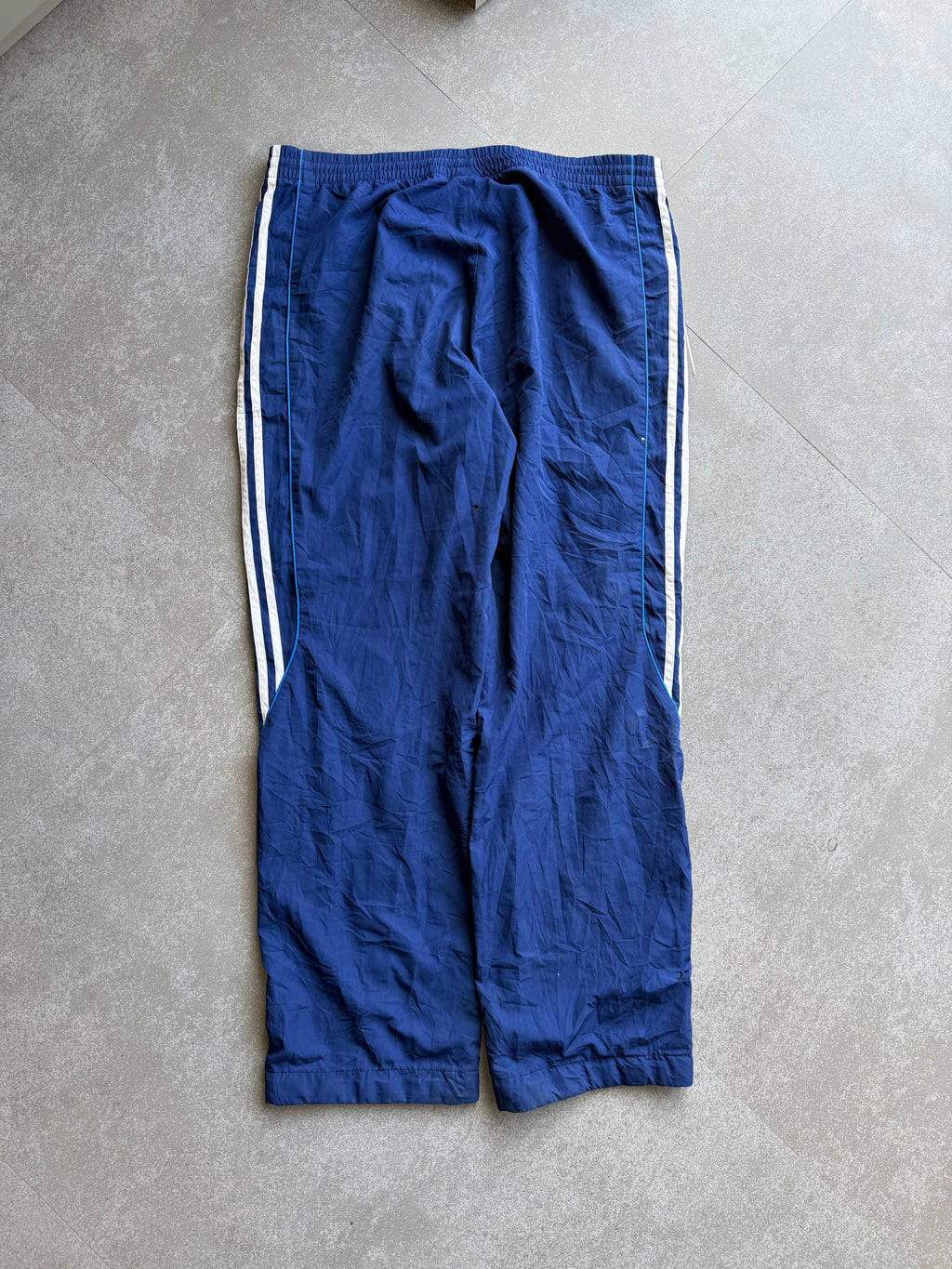 ADIDAS BLUE TRACK PANTS-XL