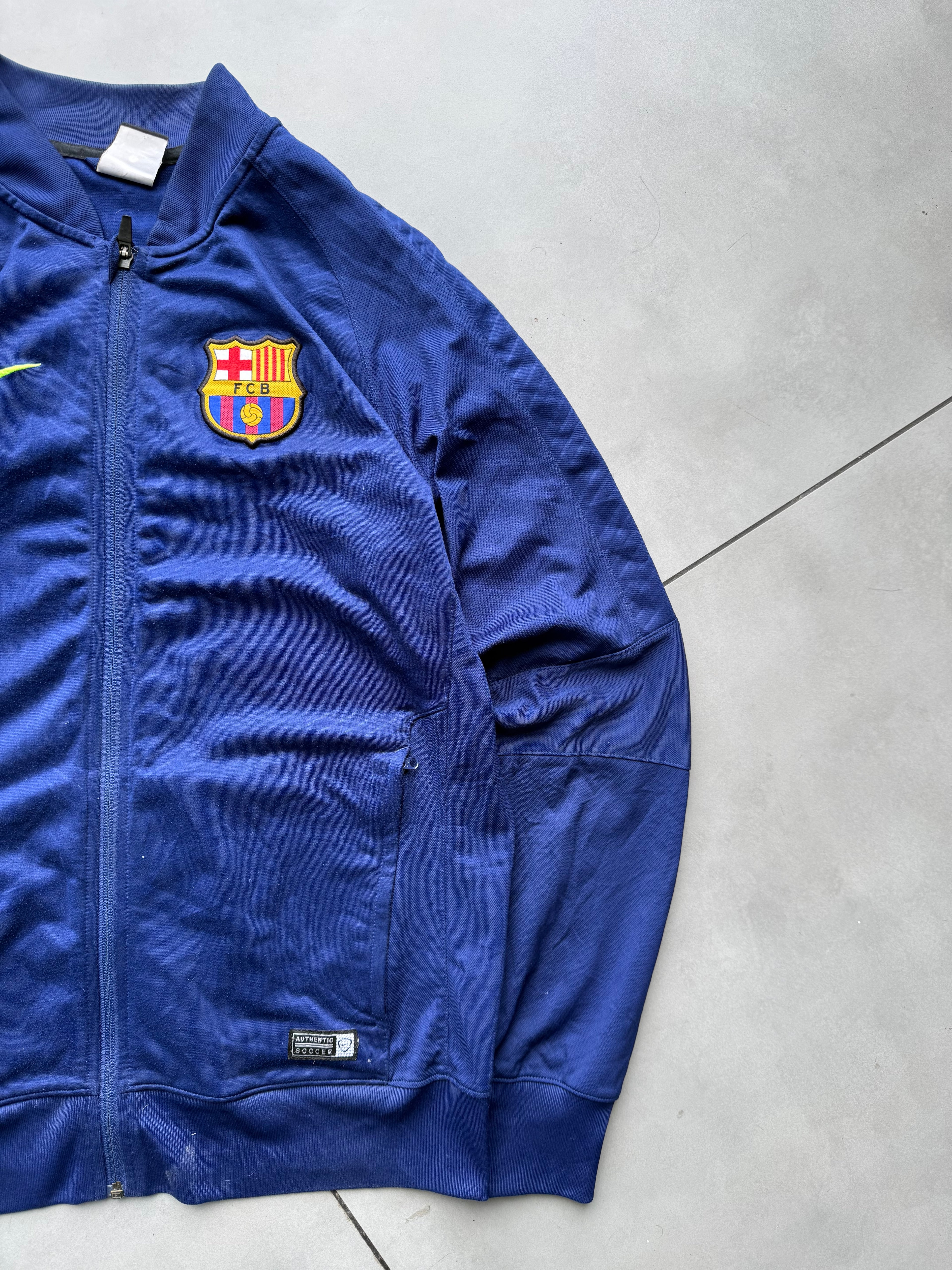 FC BARCELONA VINTAGE FOOTBALL JACKET-L