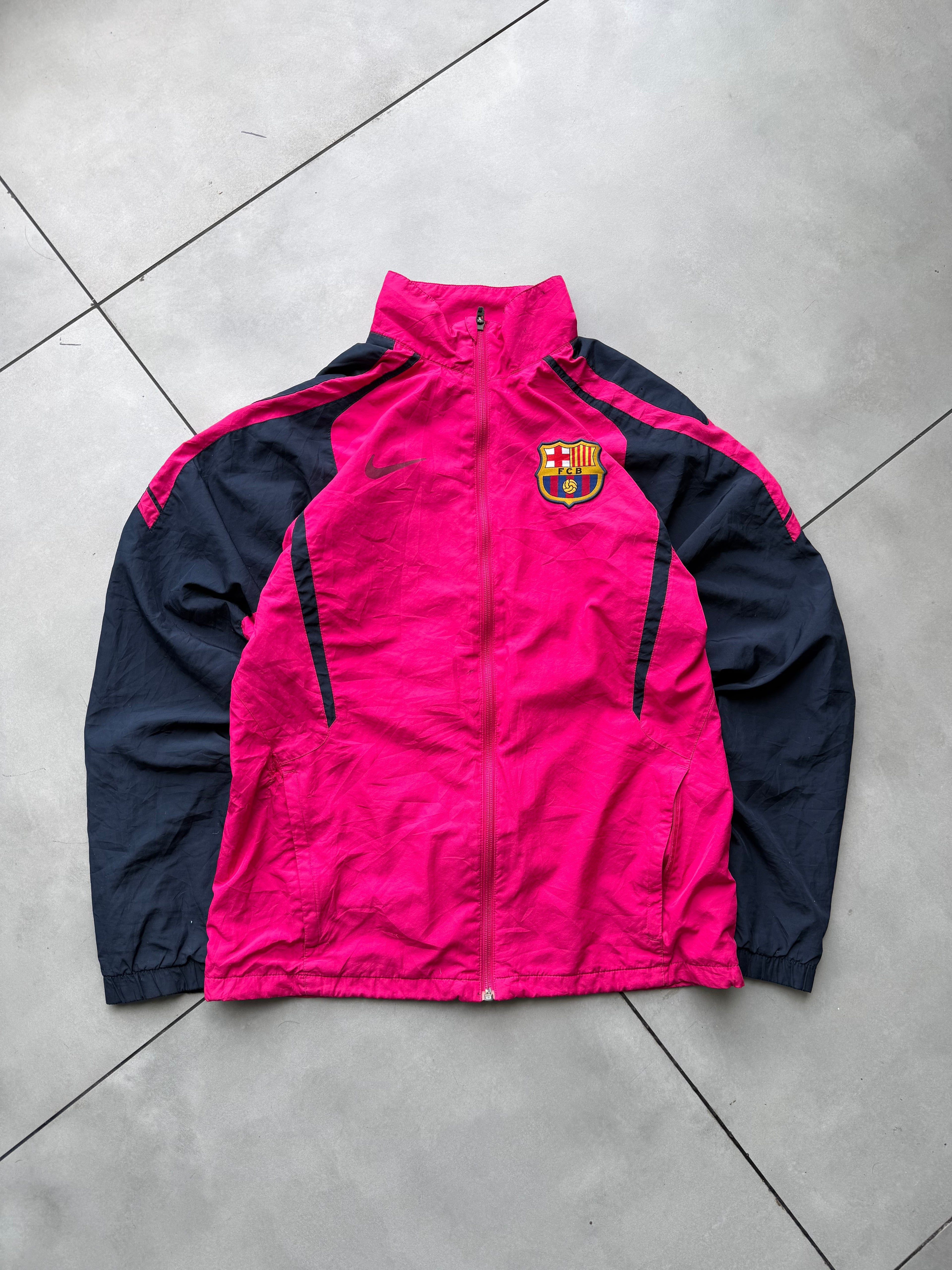 FC BARCELONA VINTAGE FOOTBALL JACKET-M
