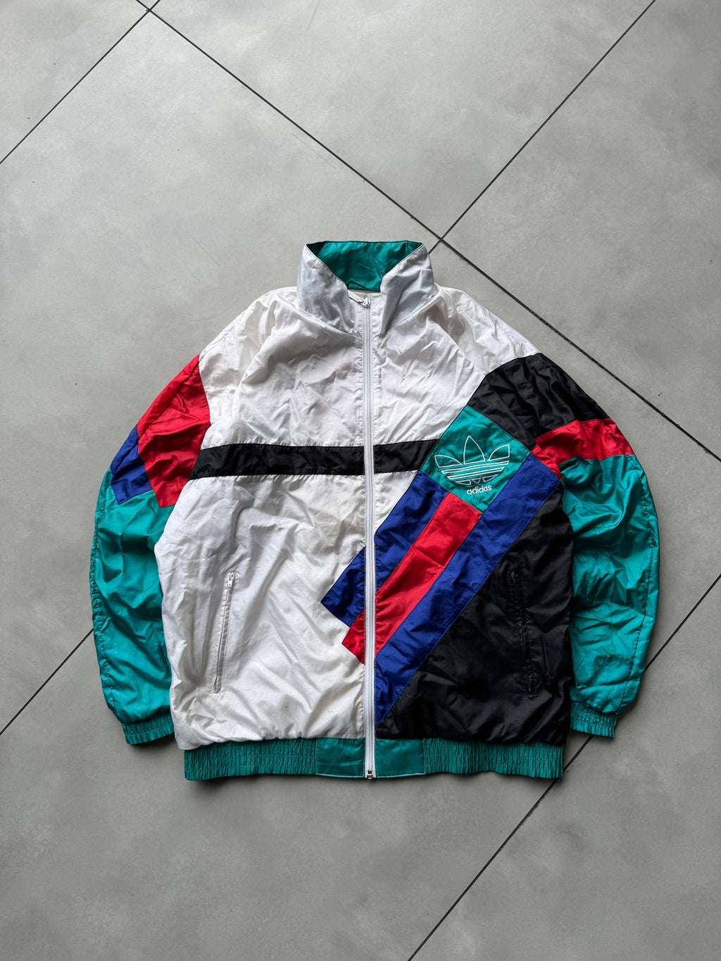 ADIDAS 90s ICONIC SPELLOUT VTG JACKET- XL