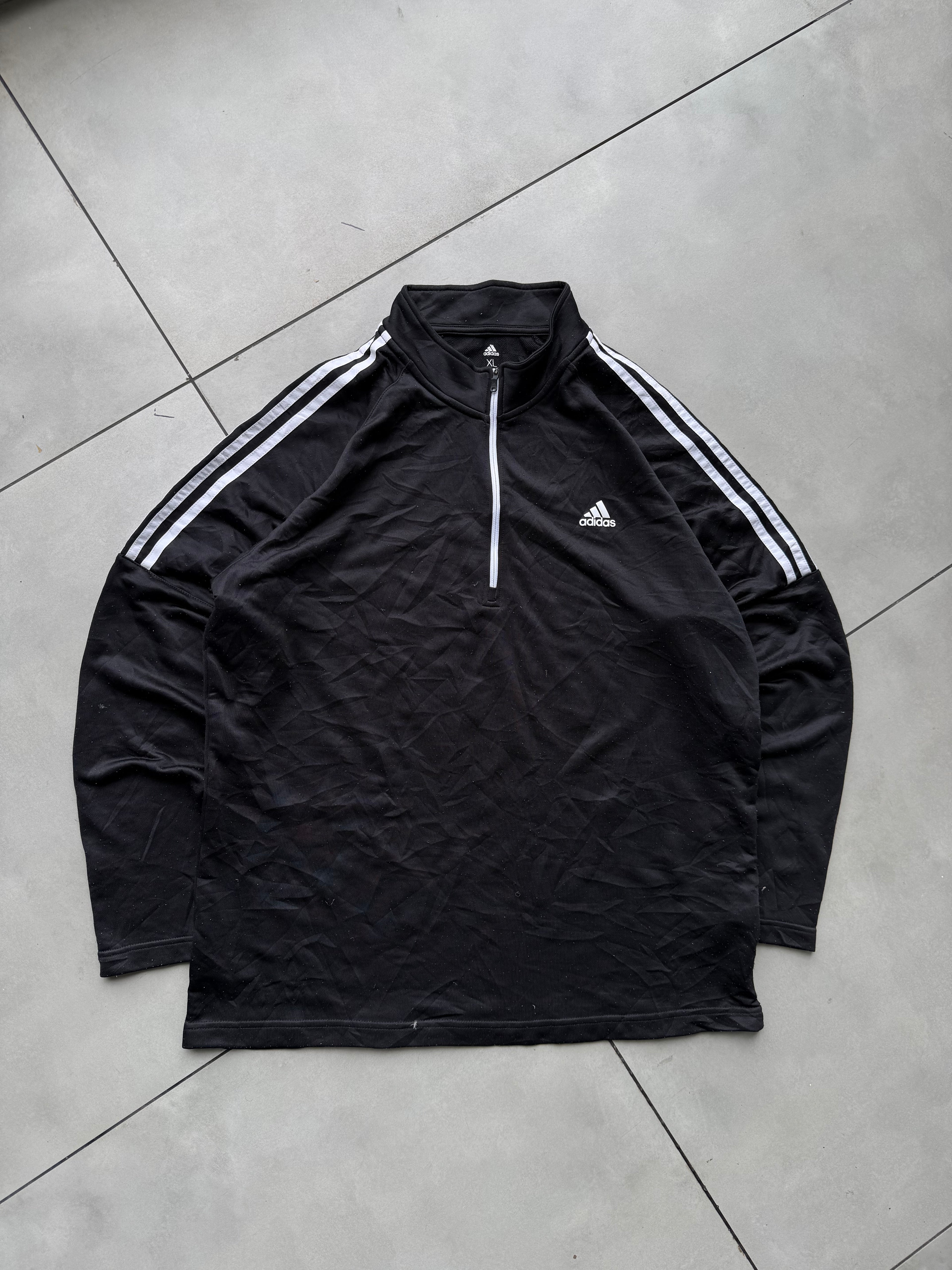 ADIDAS PULLOVER BLACK JACKET-L