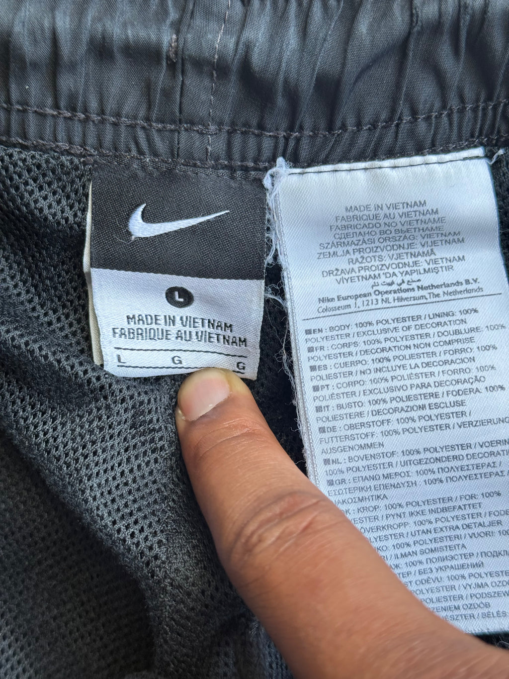 NIKE ADIDAS TRACK PANTS-L