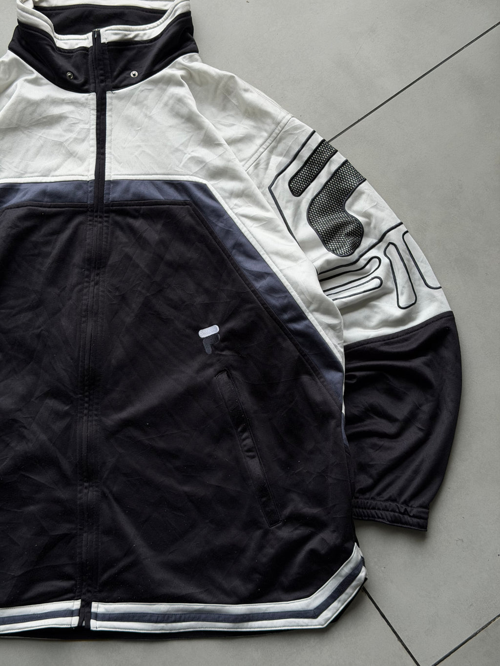 VINTAGE FILA TRACK JACKET-XL