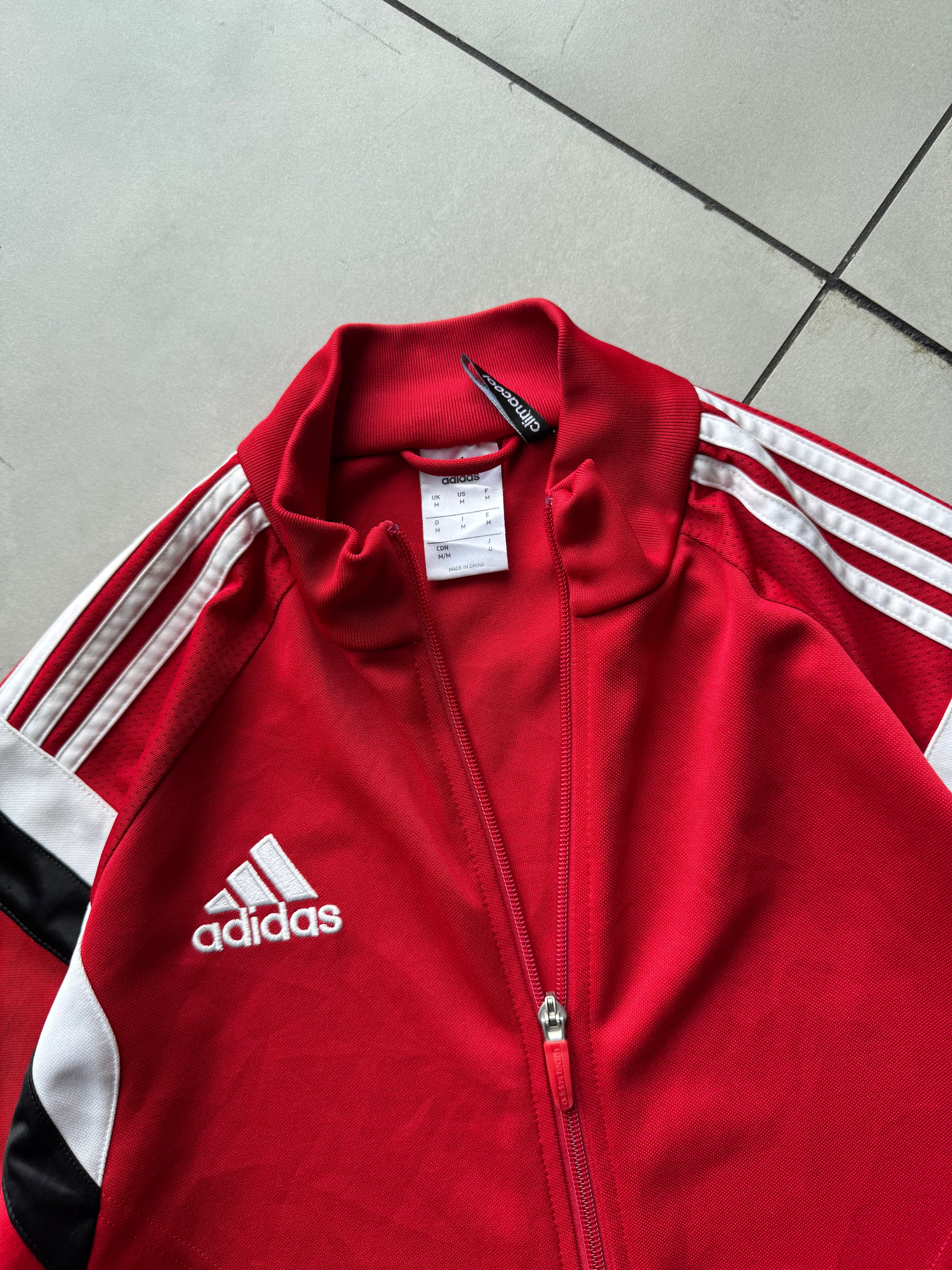 ADIDAS STRIPED VTG JACKET- L
