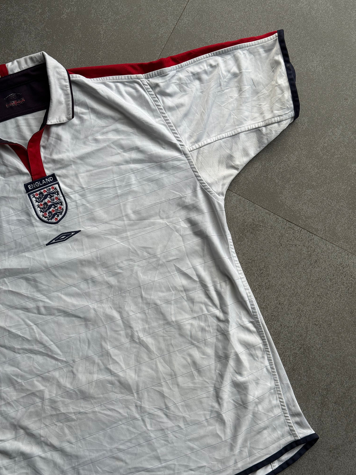 2003-ENGLAND HOME JERSEY-XL
