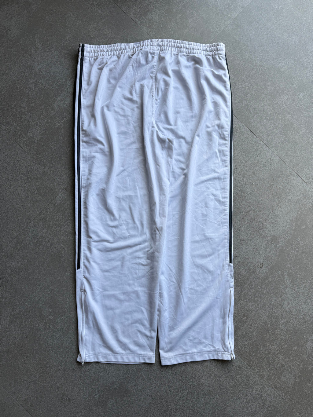 WHITE TRACK PANTS-XXXL