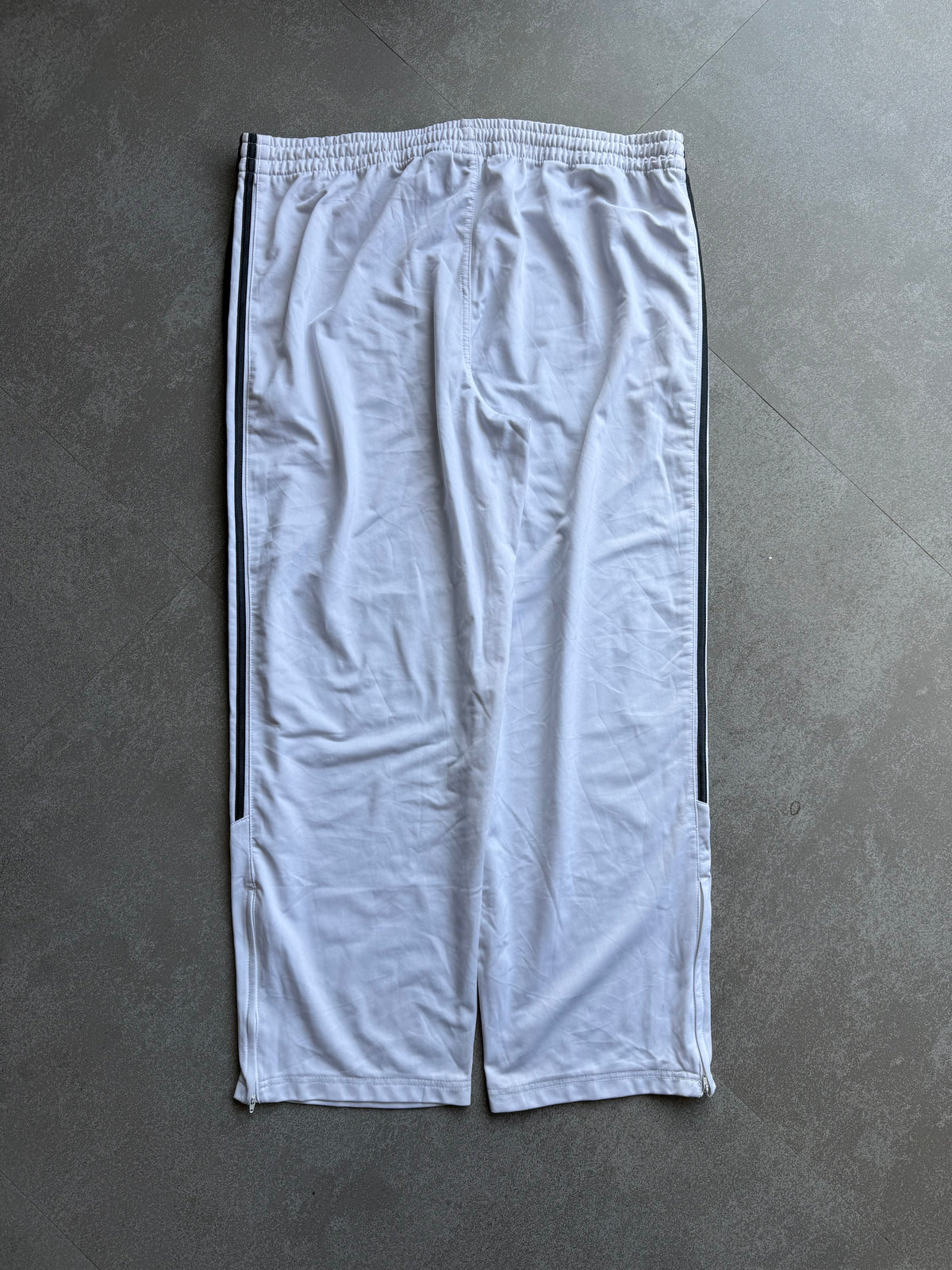 WHITE TRACK PANTS-XXXL