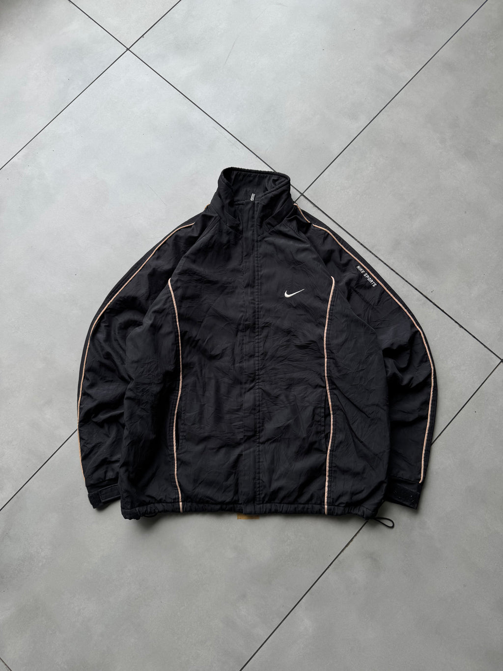NIKE SWOOSH BLACK VTG JACKET-XL