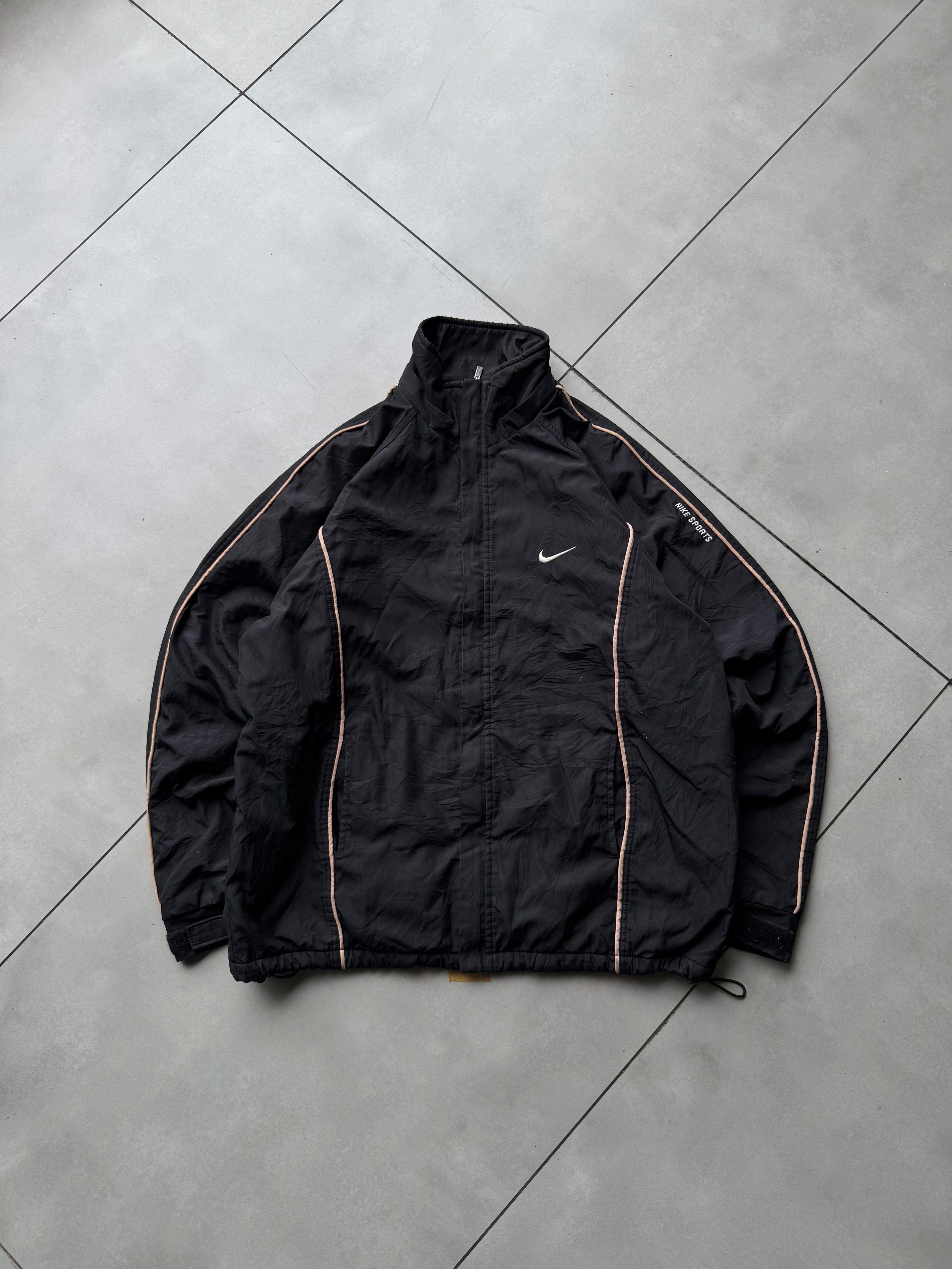NIKE SWOOSH BLACK VTG JACKET-XL