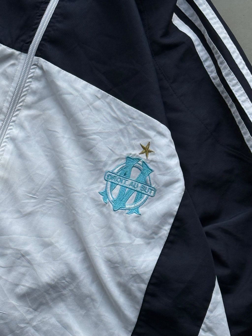 OLYMPIQUE  MARSEILLE ADIDAS TRACK JACKET-L