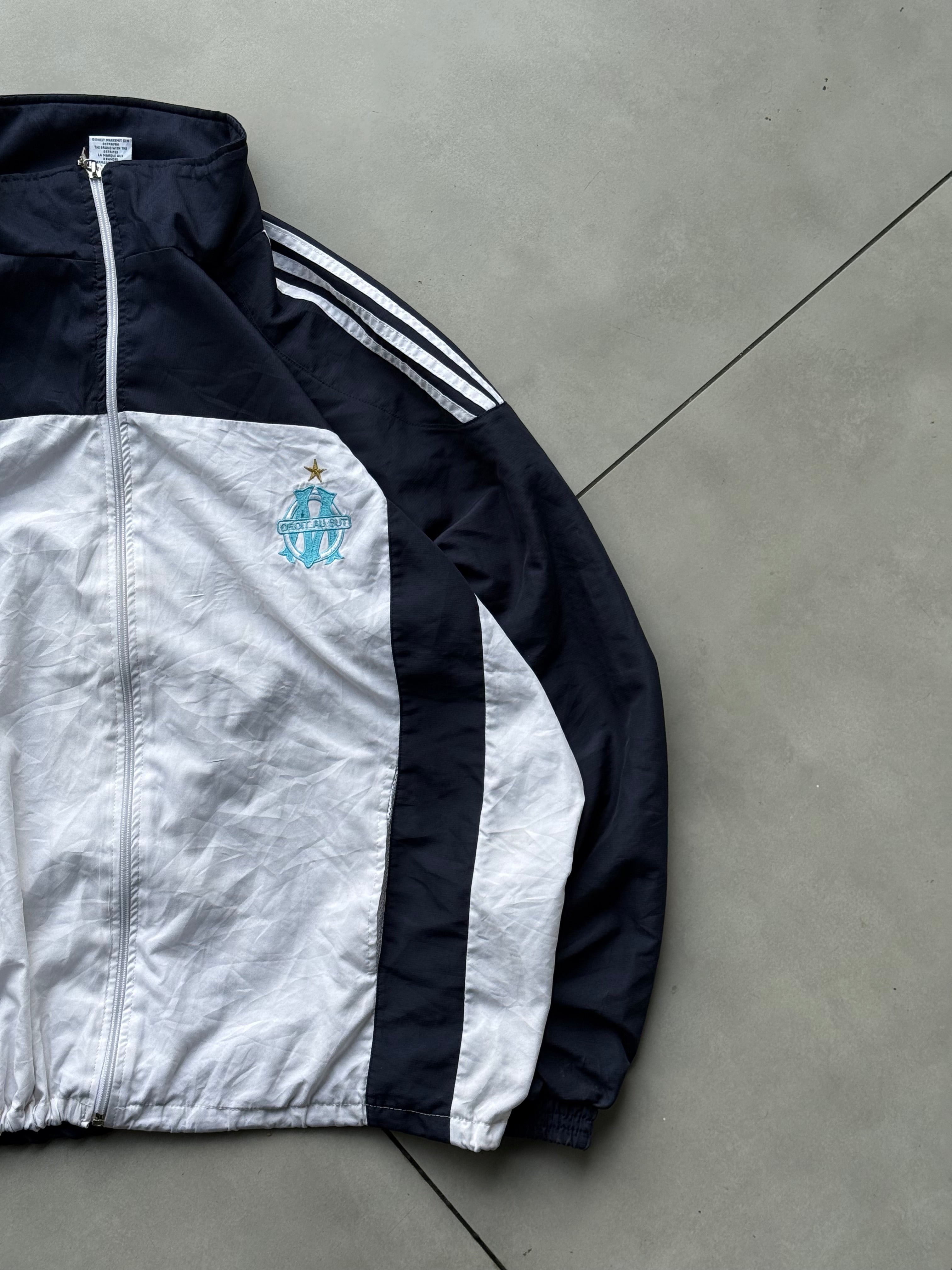 OLYMPIQUE  MARSEILLE ADIDAS TRACK JACKET-L