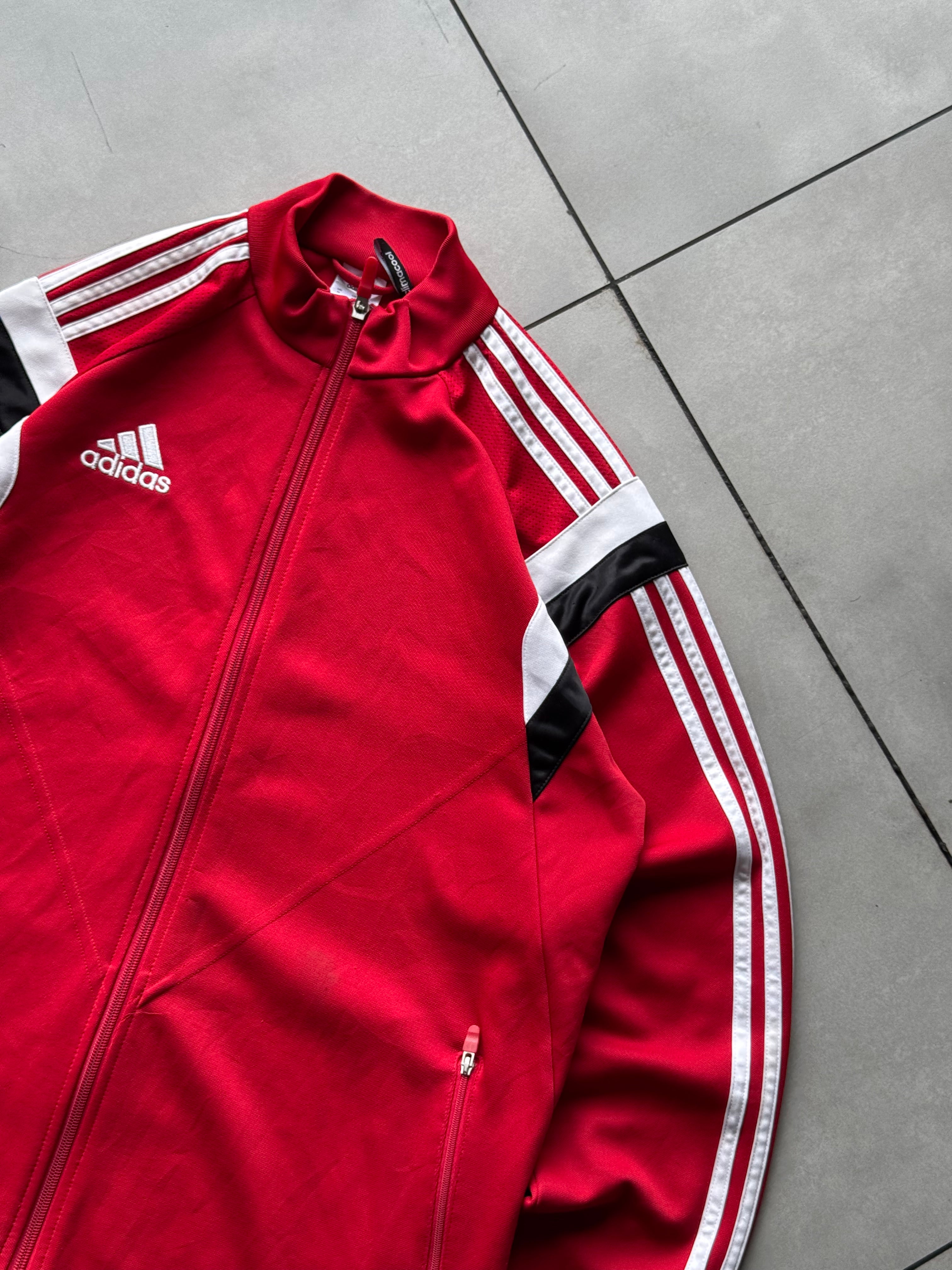 ADIDAS STRIPED VTG JACKET- L