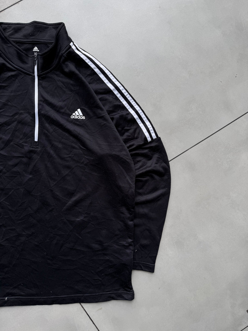 ADIDAS PULLOVER BLACK JACKET-L