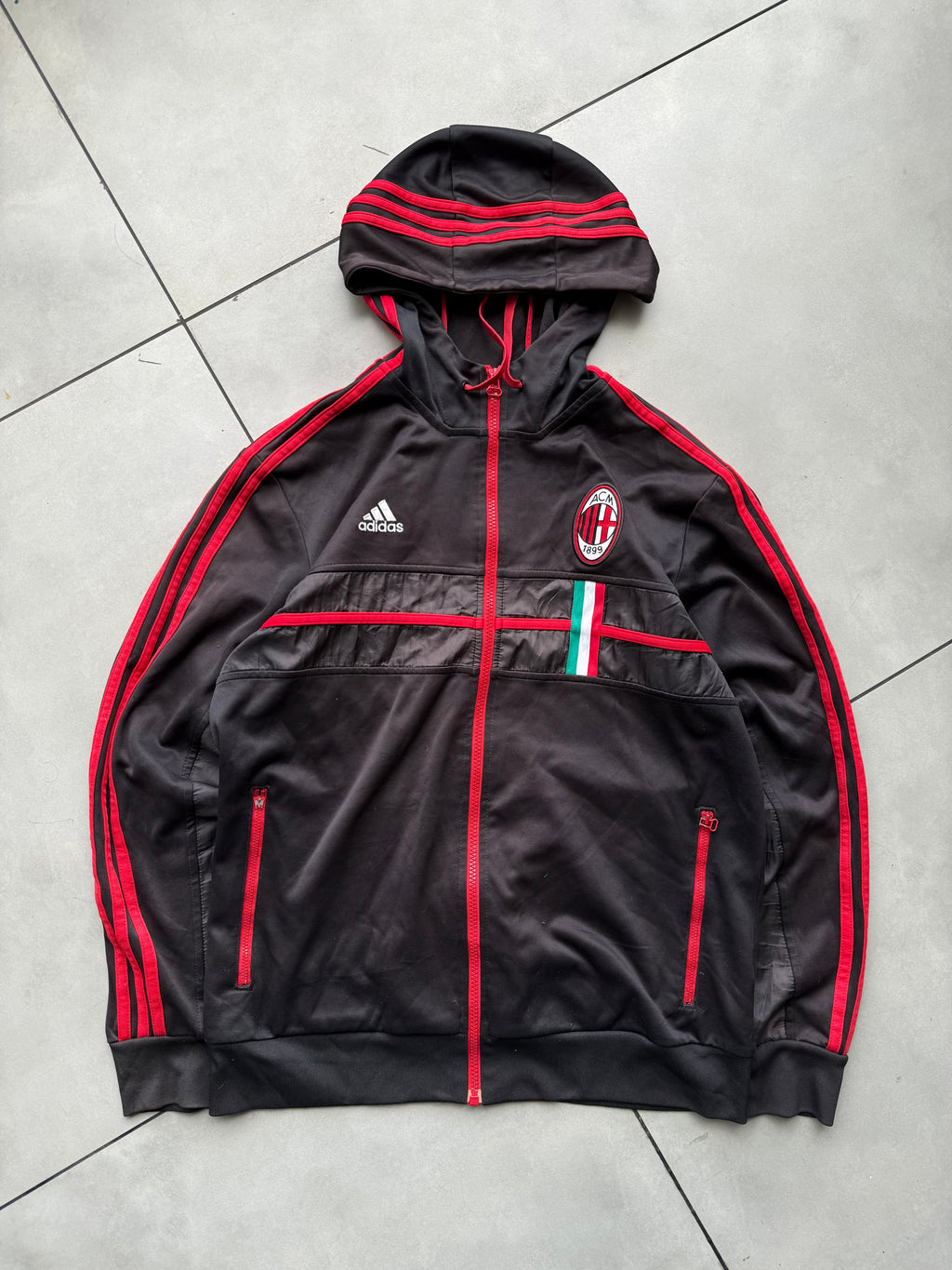 AC MILAN FOOTBALL VINTAGE JACKET-M