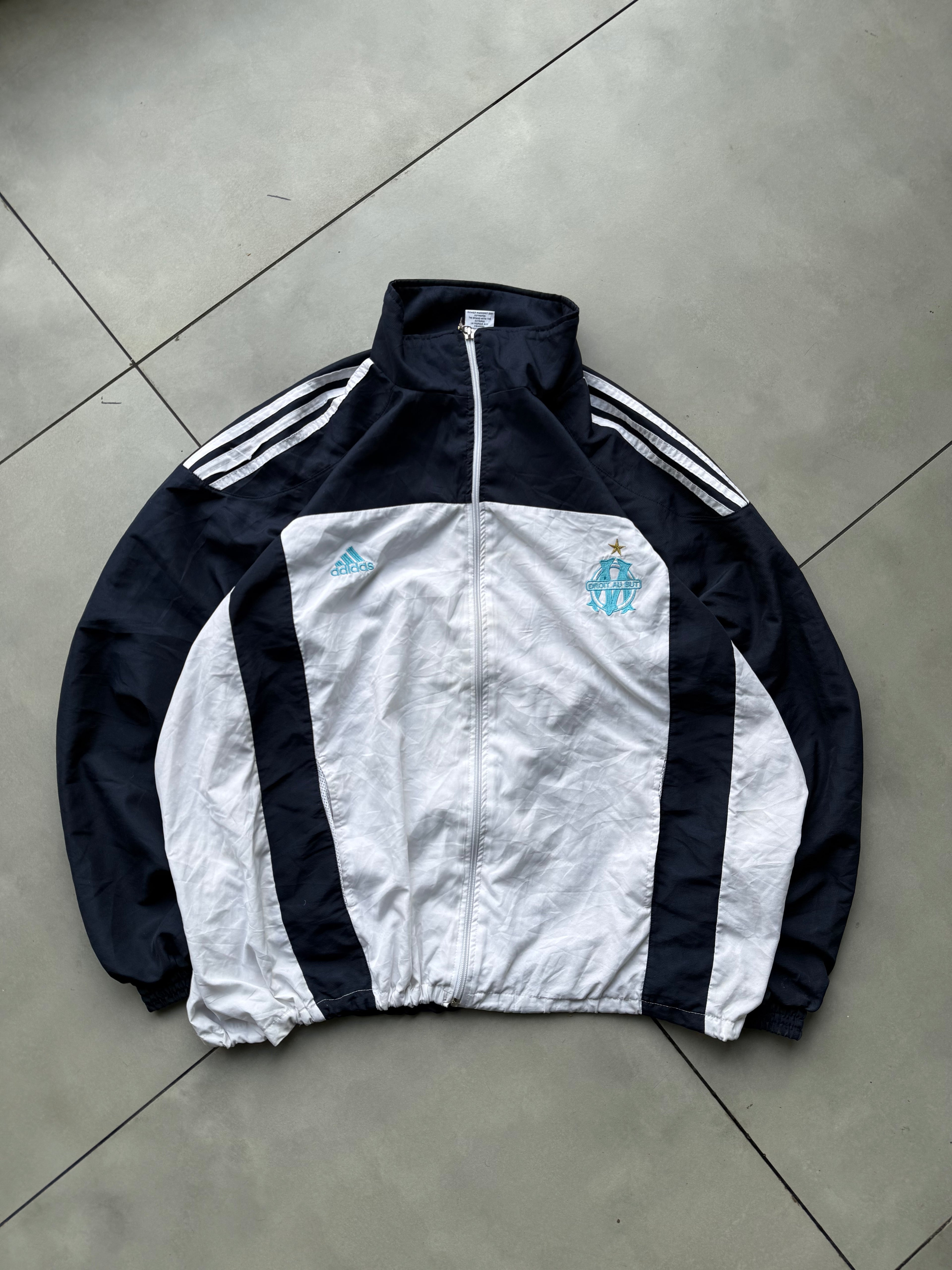 OLYMPIQUE  MARSEILLE ADIDAS TRACK JACKET-L