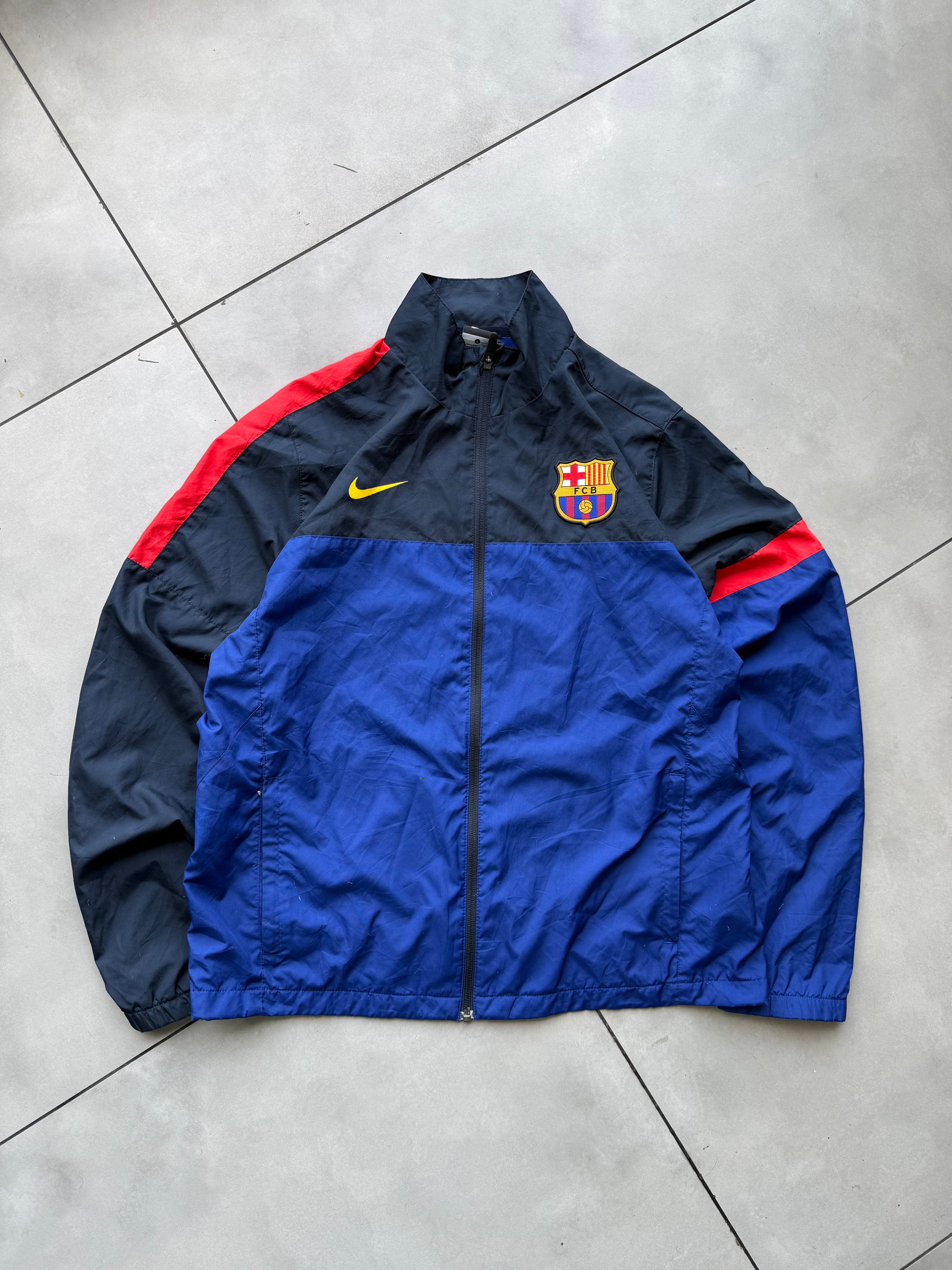 FC BARCELONA VINTAGE FOOTBALL JACKET-L