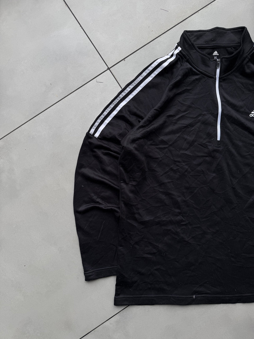 ADIDAS PULLOVER BLACK JACKET-L