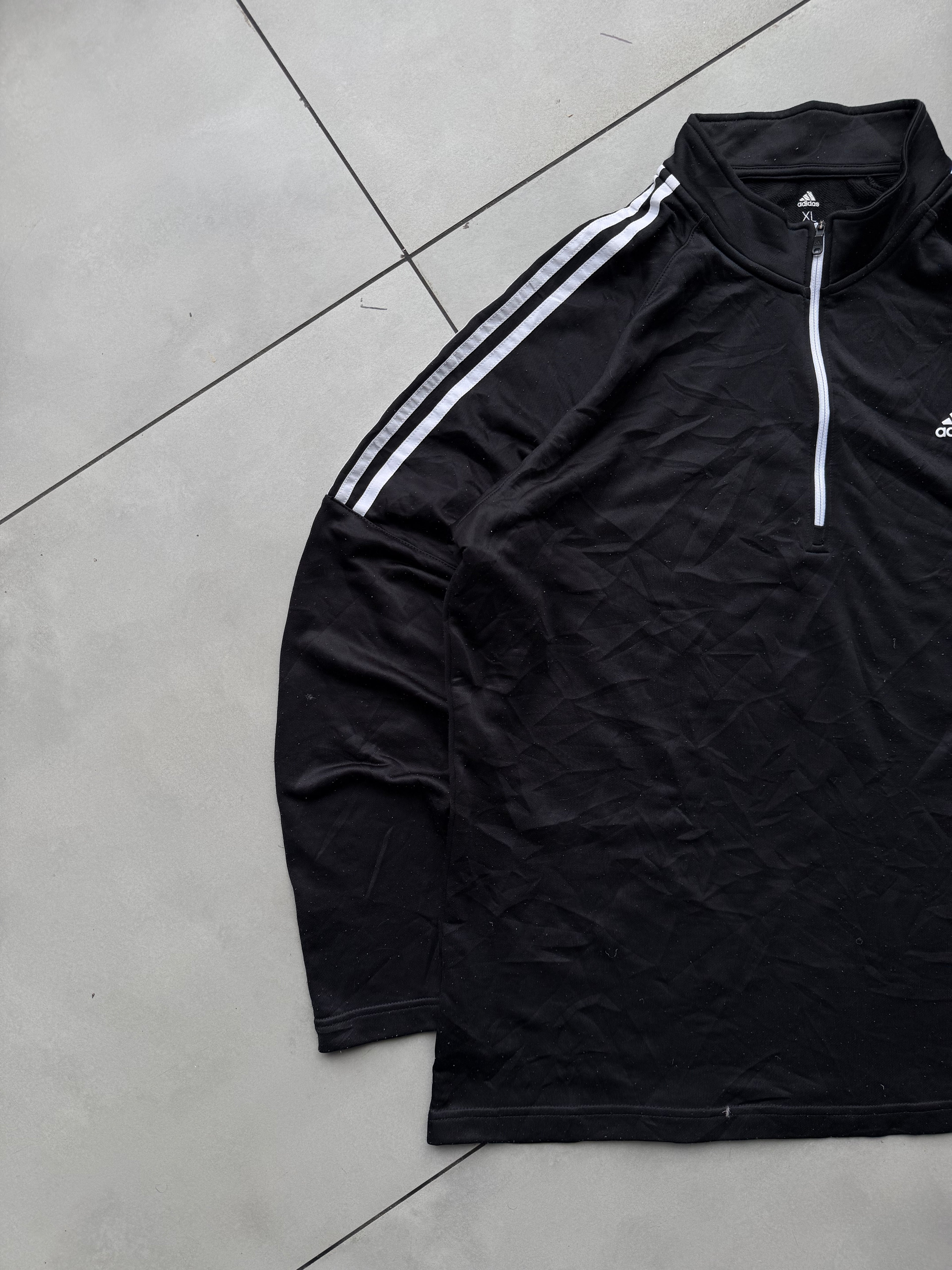 ADIDAS PULLOVER BLACK JACKET-L