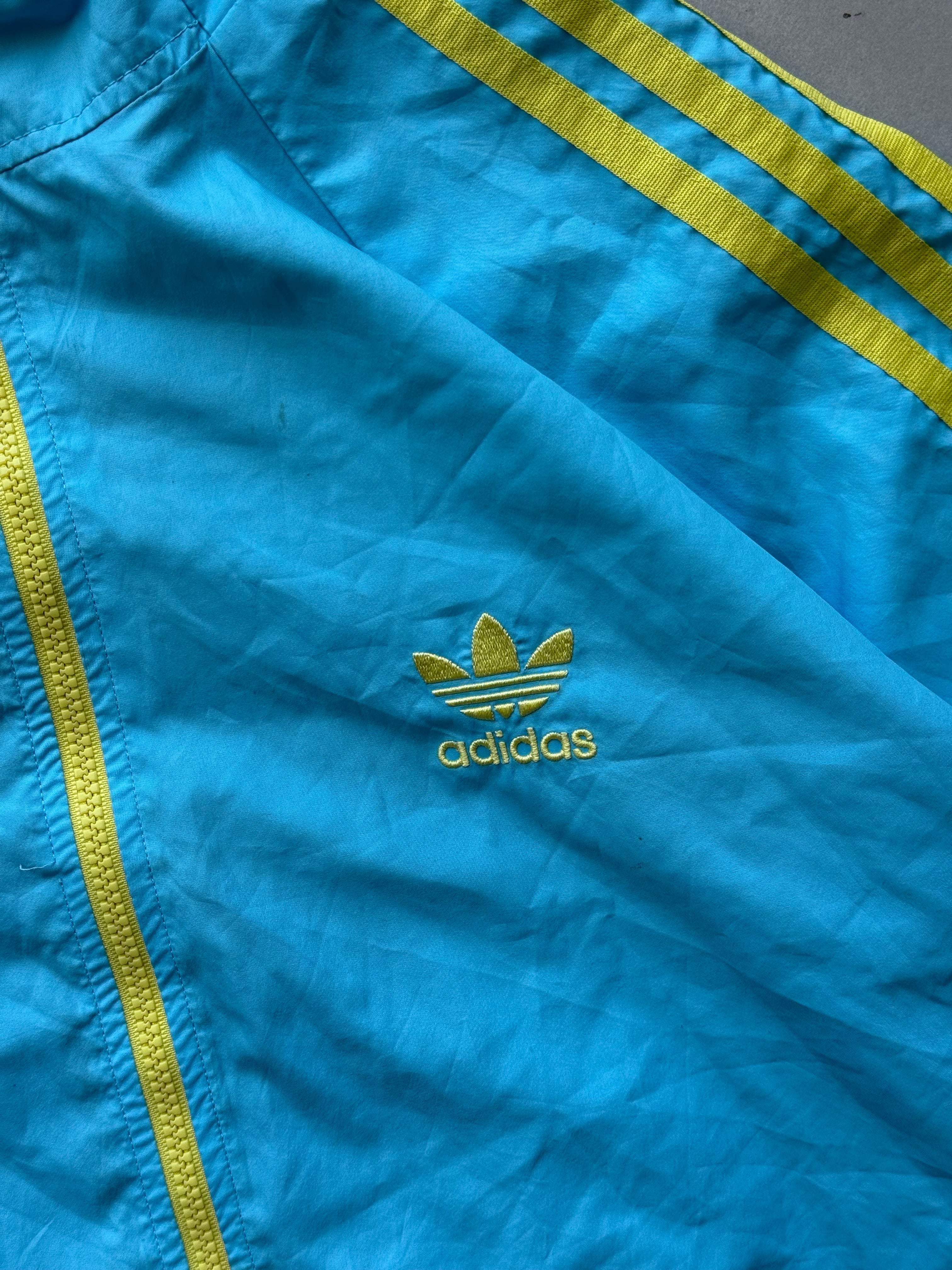 VINTAGE ADIDAS ORIGINALS REVERSIBLE HOODED WINDBREAKER-S