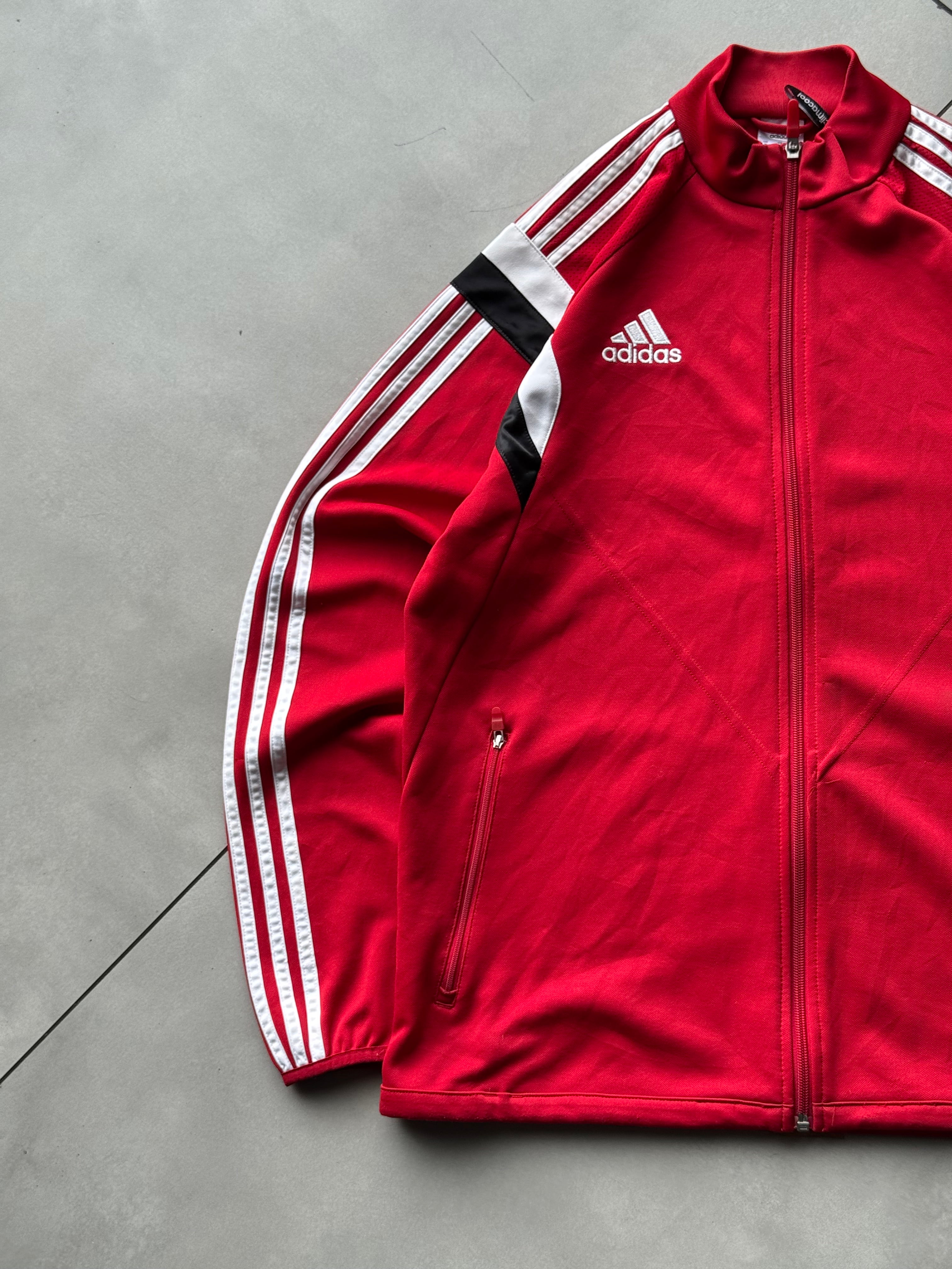 ADIDAS STRIPED VTG JACKET- L