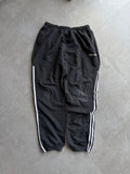 ADIDAS BLACK TRACK PANTS-L