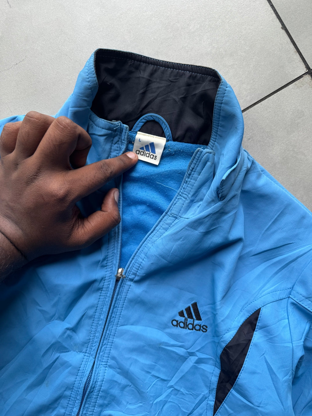 ADIDAS SPELL OUT VTG JACKET-S