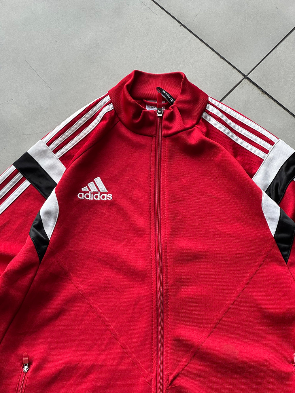 ADIDAS STRIPED VTG JACKET- L