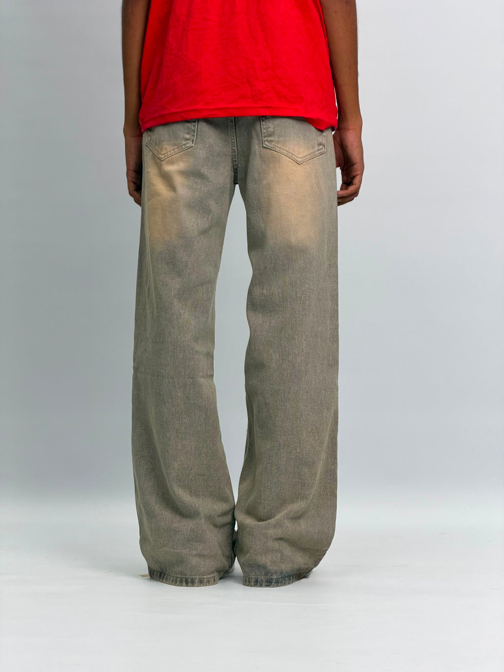 WASHED TAUPE BAGGY