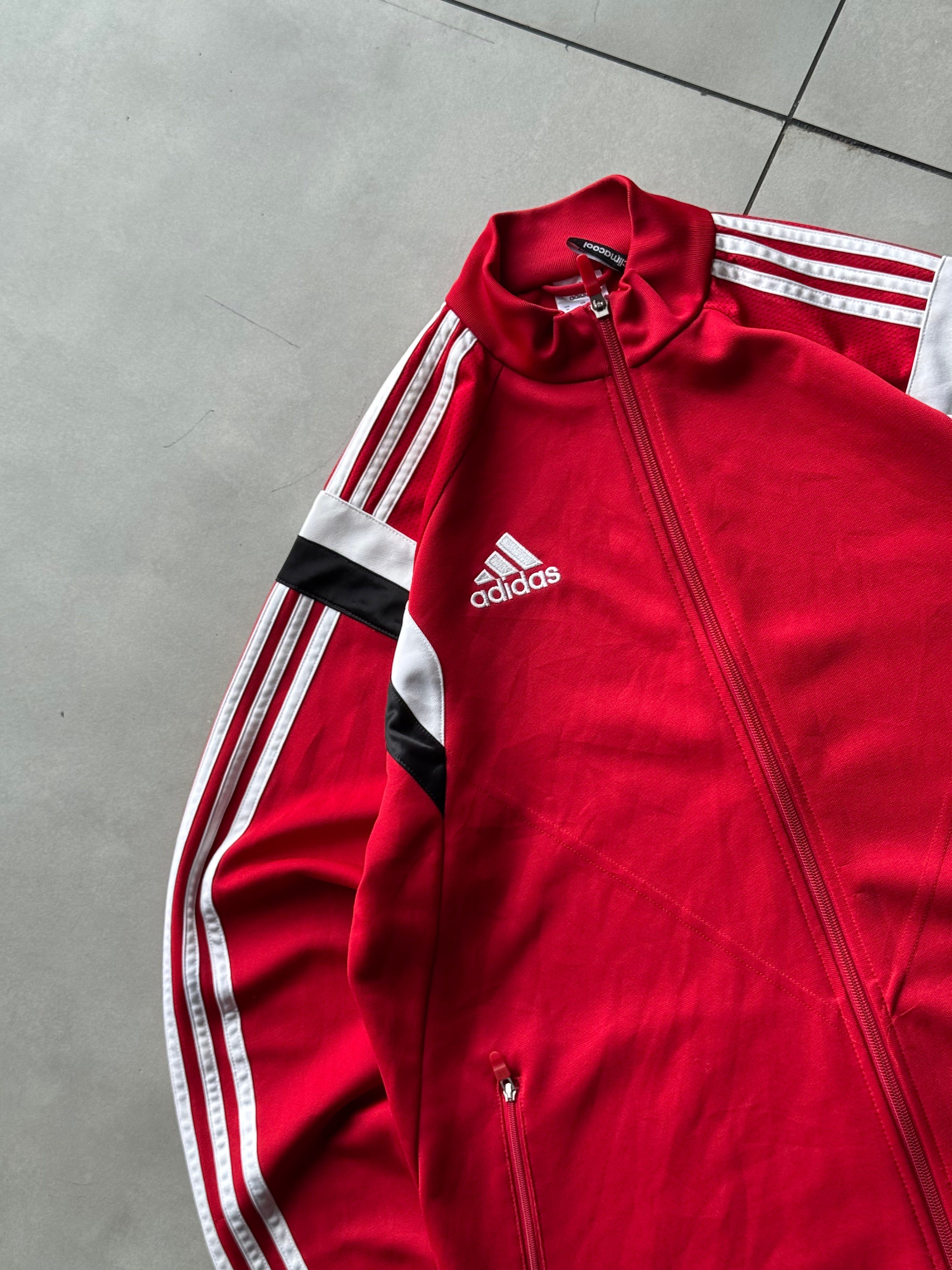 ADIDAS STRIPED VTG JACKET- L