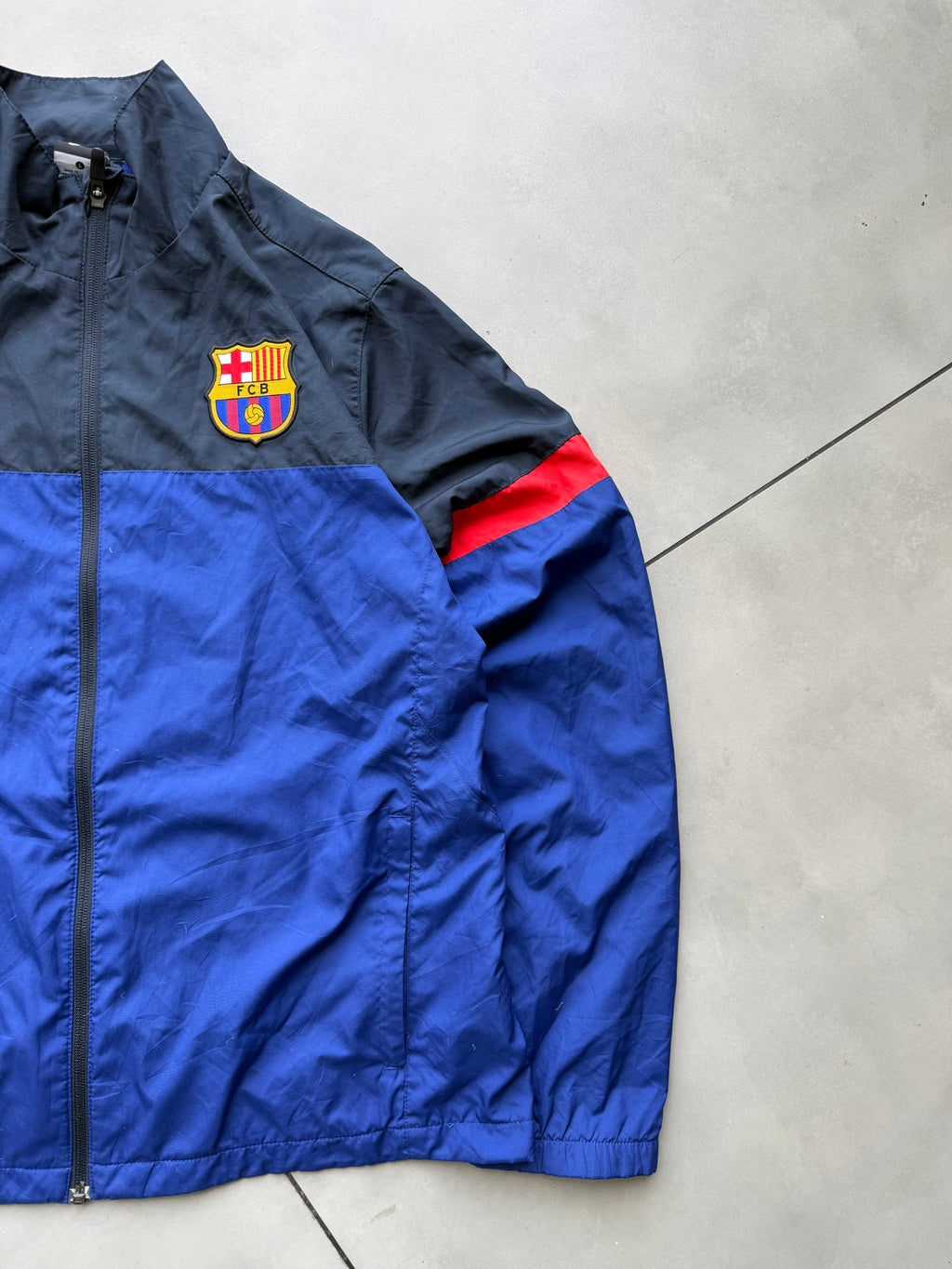 FC BARCELONA VINTAGE FOOTBALL JACKET-L