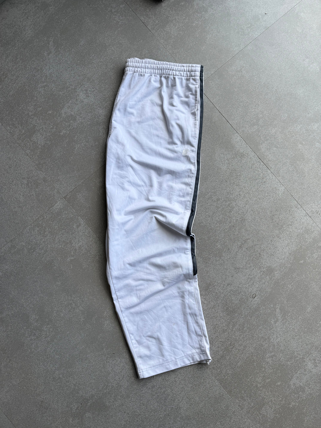 WHITE TRACK PANTS-XXXL