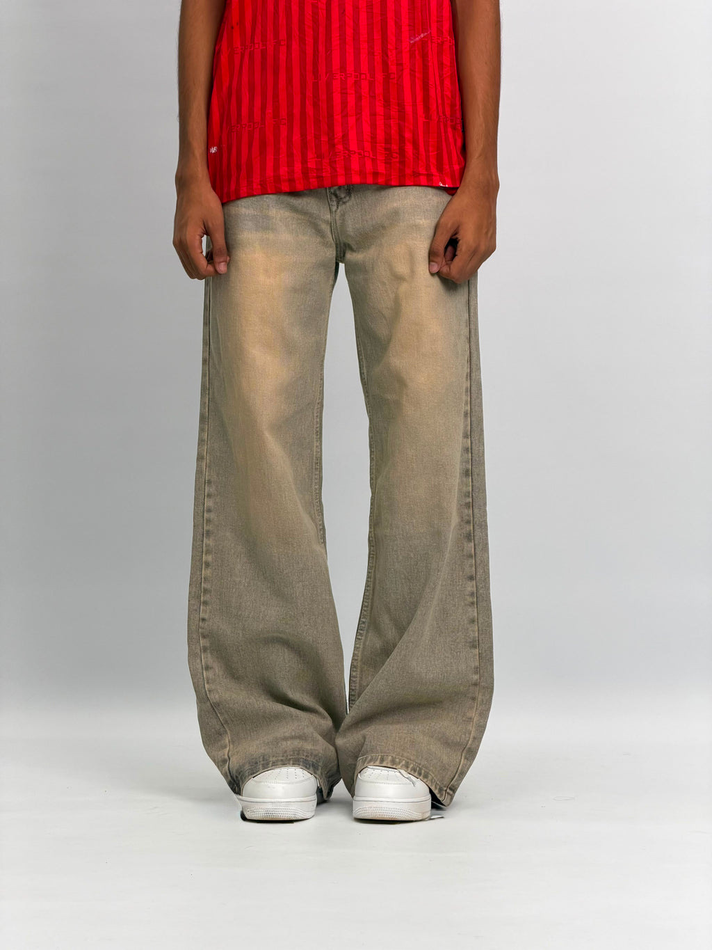 WASHED TAUPE BAGGY
