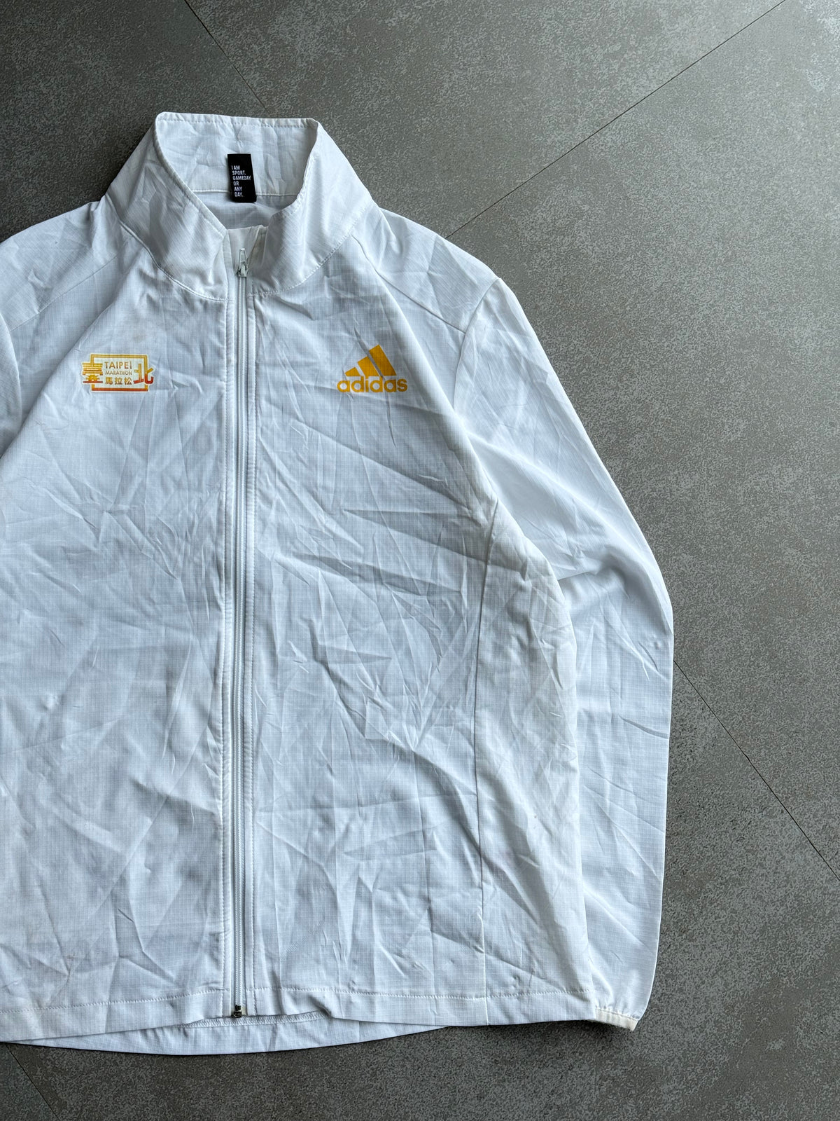 ADIDAS JACKET WHITE -M
