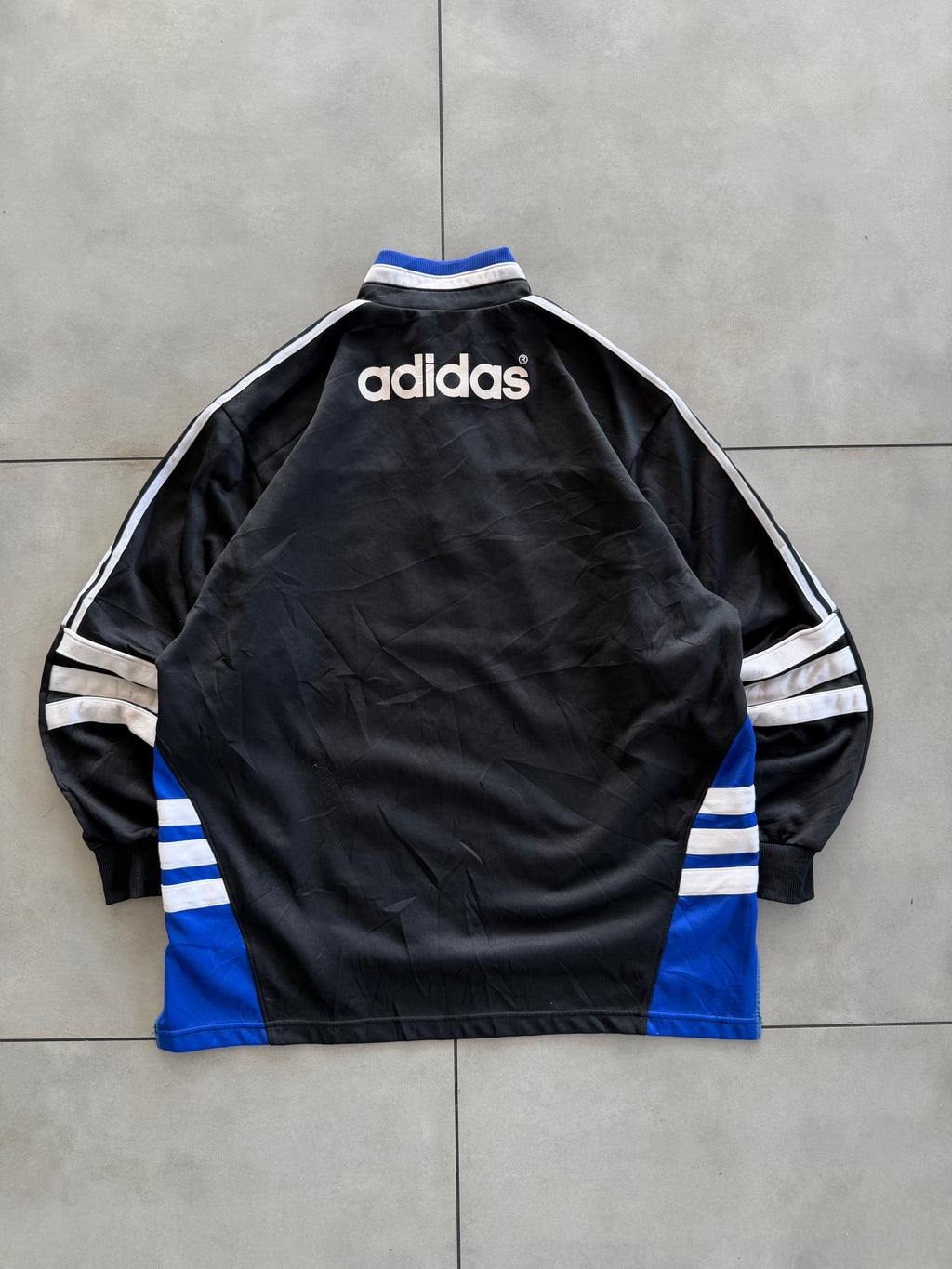 ADIDAS 90’s QUARTER ZIPPER VINTAGE JACKET- XL