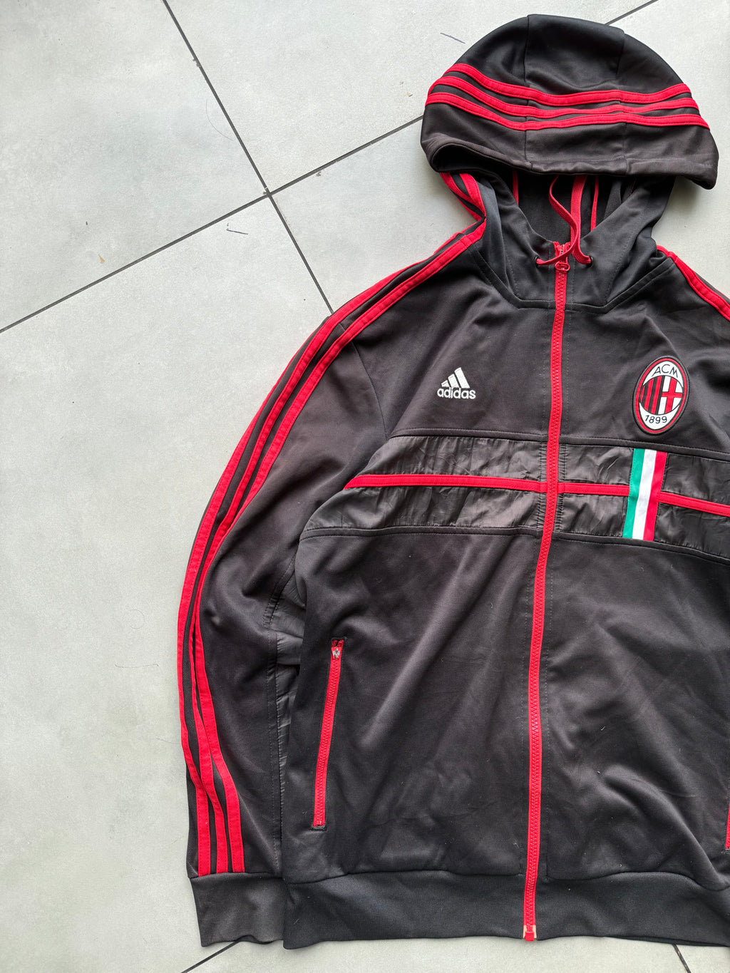 AC MILAN FOOTBALL VINTAGE JACKET-M