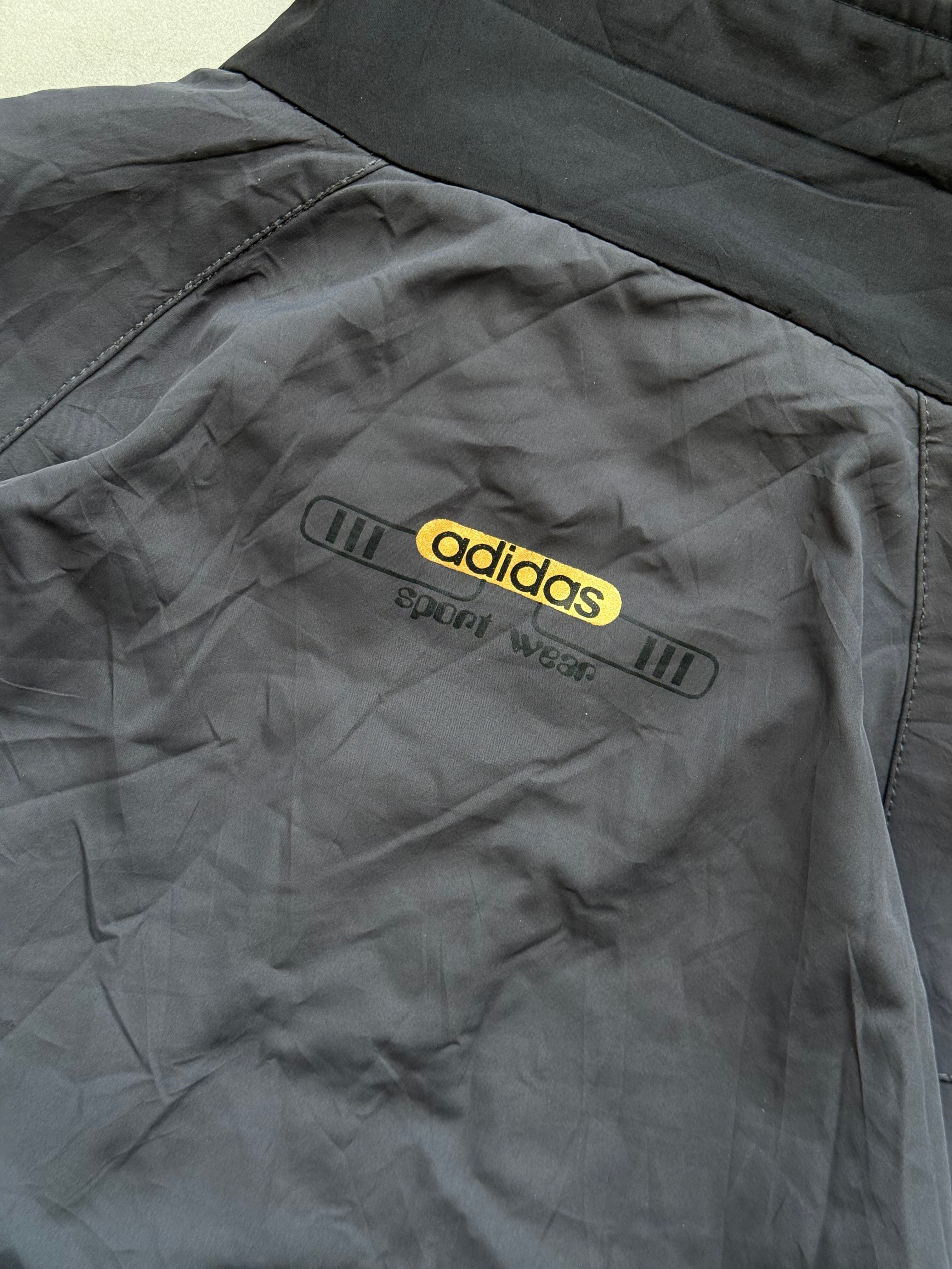 VINTAGE GRAY ADIDAS ZIP-UP WINDBREAKER-XXL