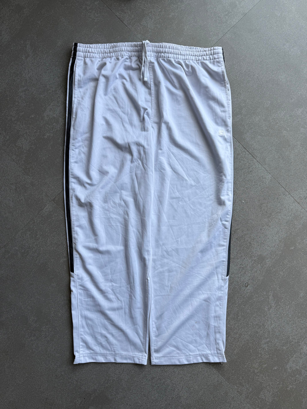 WHITE TRACK PANTS-XXXL
