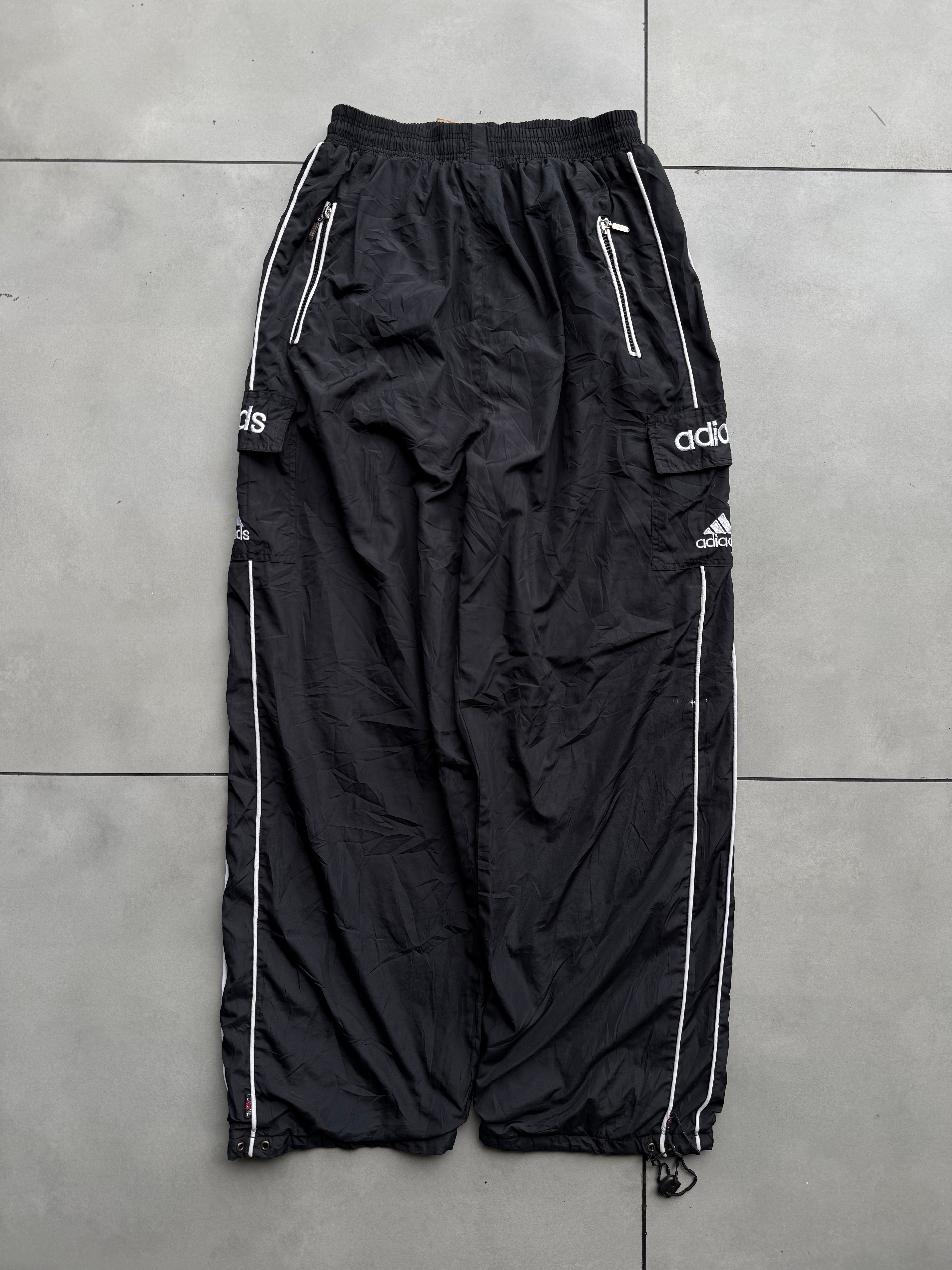 VINTAGE BLACK ADIDAS TRACK [ M -30]